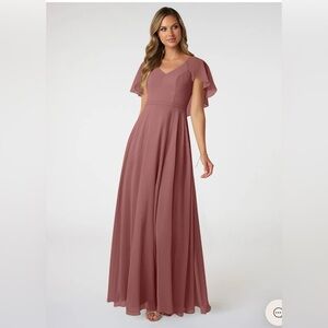 Azazie Mauve Maxi Dress